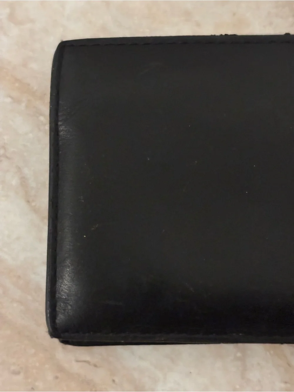 Lacoste Black Leather Bi-fold Wallet with Silver Crocodile Logo